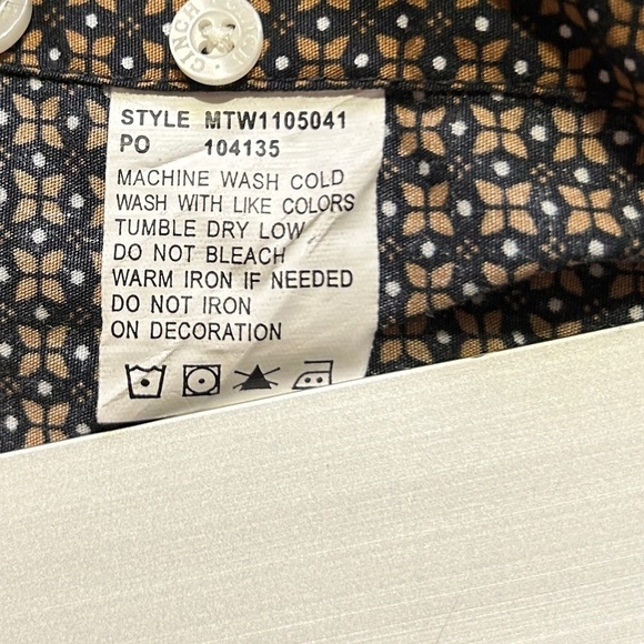 CINCH Button Down Long Sleeve sz XXL Brown Black White Print MTW1105041 Cotton - Picture 7 of 7